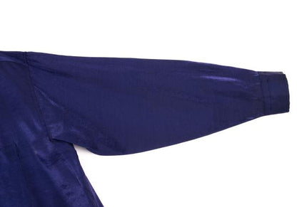 ISSEY MIYAKE MEN Rayon Nylon Shiny Shirt Blue Size L