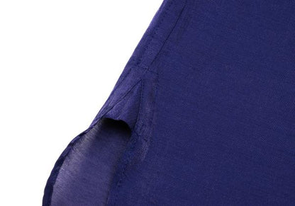 ISSEY MIYAKE MEN Rayon Nylon Shiny Shirt Blue Size L