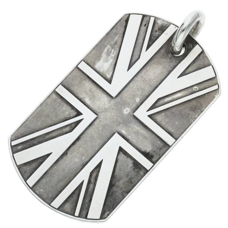 Chrome Hearts D TAG LRG Large Dog Tag Pendant Size ONE SIZE