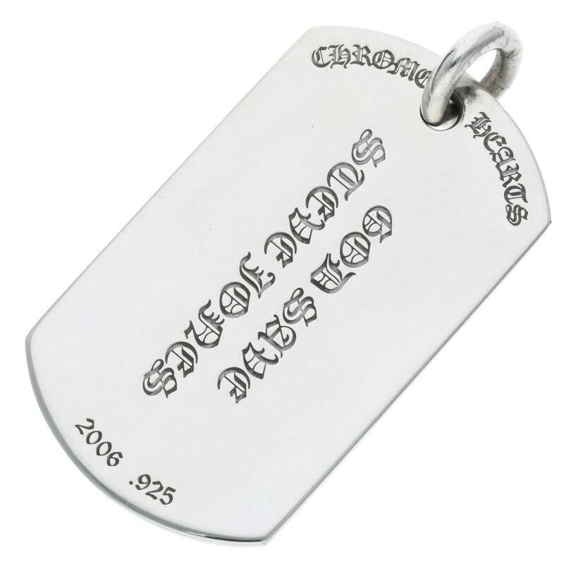 Chrome Hearts D TAG LRG Large Dog Tag Pendant Size ONE SIZE