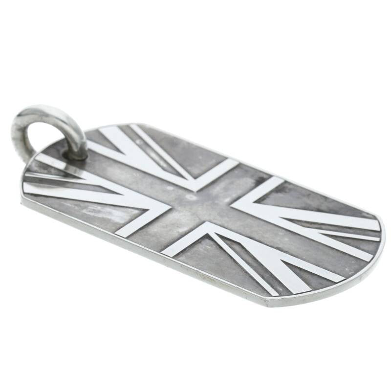 Chrome Hearts D TAG LRG Large Dog Tag Pendant Size ONE SIZE