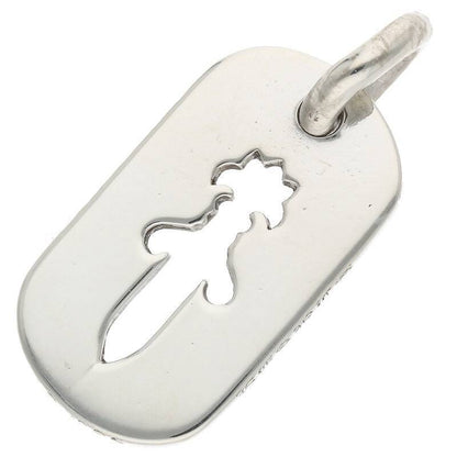 Chrome Hearts Cutout Dagger Dog Tag Pendant Size ONE SIZE