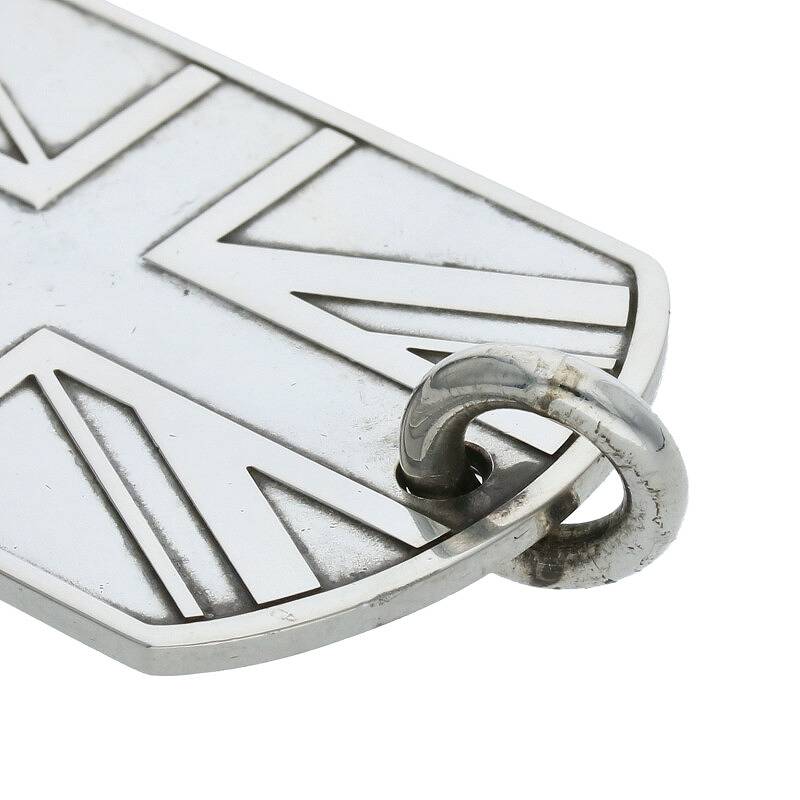 Chrome Hearts D TAG LRG Large Dog Tag Pendant Size Silver