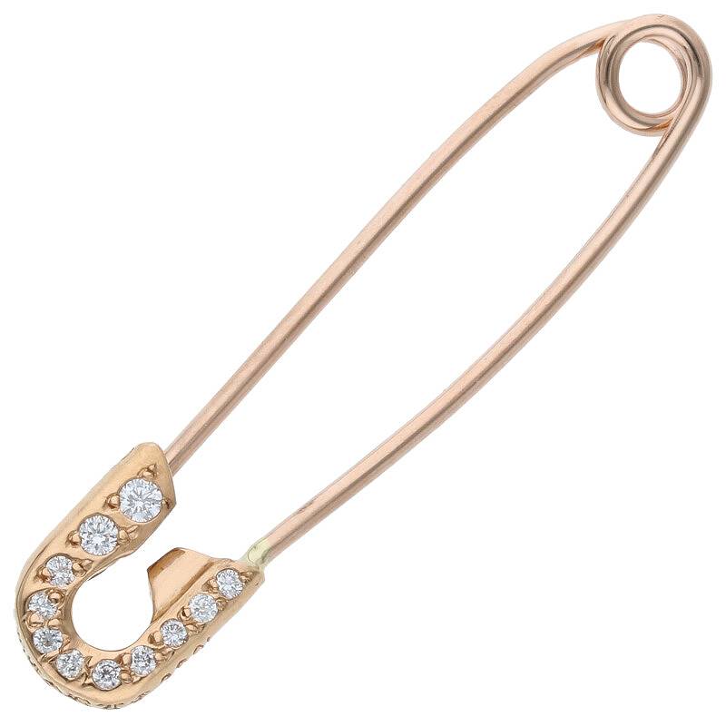 Chrome Hearts 22K Small Pave Diamond Safety Size ONE SIZE