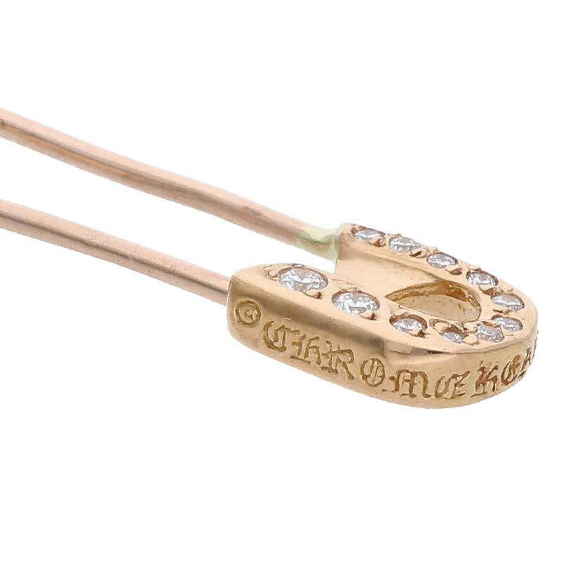Chrome Hearts 22K Small Pave Diamond Safety Size ONE SIZE