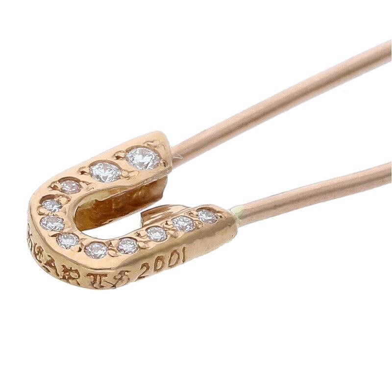 Chrome Hearts 22K Small Pave Diamond Safety Size ONE SIZE