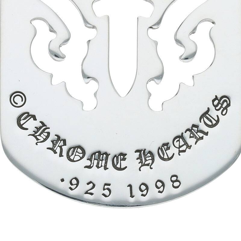 Chrome Hearts Dagger Cutout Dog Tag Pendant Size ONE SIZE