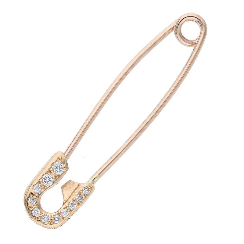 Chrome Hearts 22K Small Pave Diamond Safety Size ONE Multi