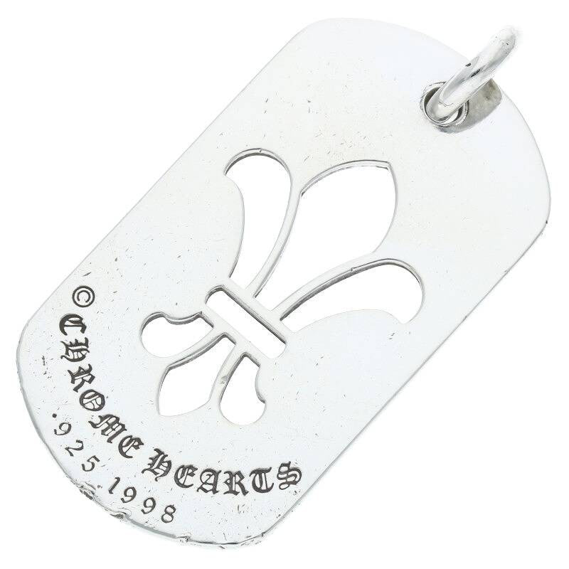 Chrome Hearts BS Fleur Large Dog Tag Pendant Size ONE SIZE