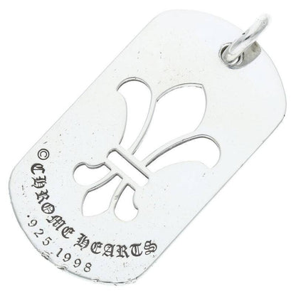 Chrome Hearts BS Fleur Large Dog Tag Pendant Size ONE SIZE