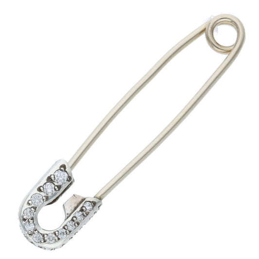 Chrome Hearts Small Pave Diamond Safety Pin Size ONE SIZE