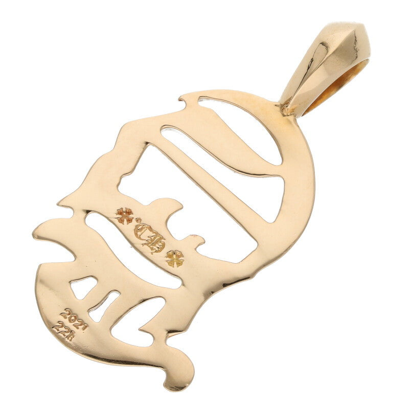 Chrome Hearts 22K CH Logo Gold Pendant Yellow Size ONE SIZE
