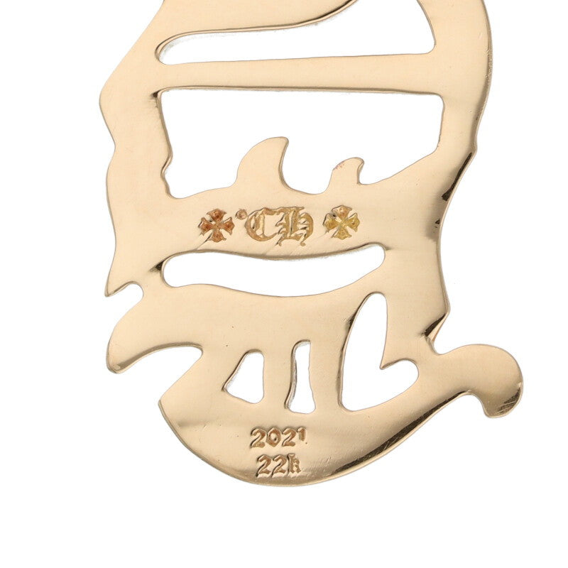 Chrome Hearts 22K CH Logo Gold Pendant Yellow Size ONE SIZE