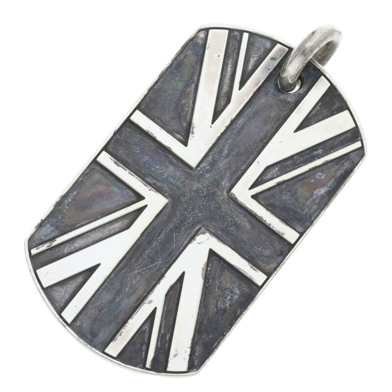 Chrome Hearts D TAG LRG Large Dog Tag Silver Size ONE SIZE