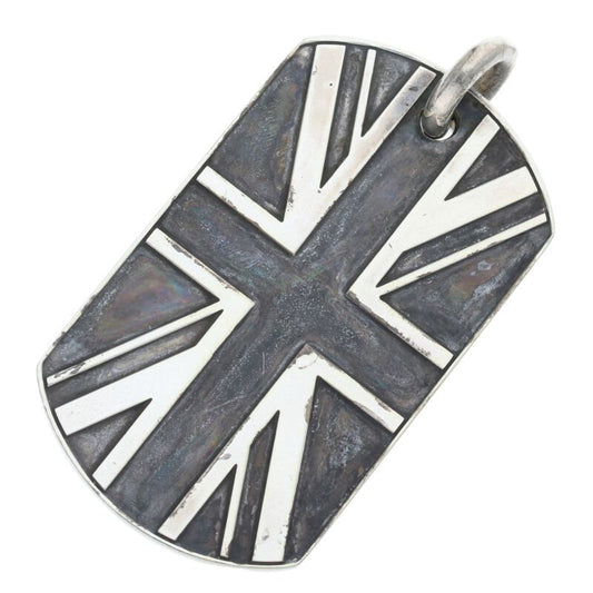 Chrome Hearts D TAG LRG Large Dog Tag Silver Size ONE SIZE