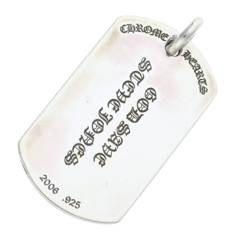 Chrome Hearts D TAG LRG Large Dog Tag Silver Size ONE SIZE
