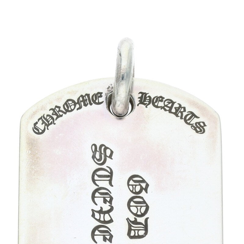 Chrome Hearts D TAG LRG Large Dog Tag Silver Size ONE SIZE