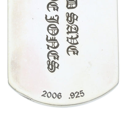 Chrome Hearts D TAG LRG Large Dog Tag Silver Size ONE SIZE