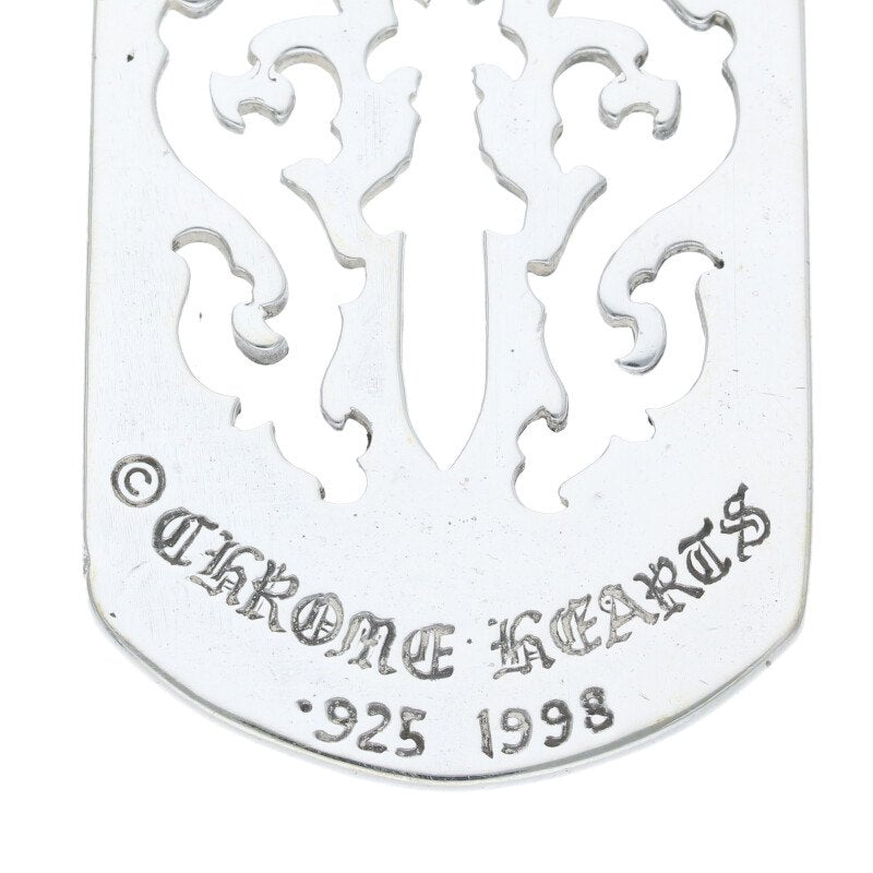 Chrome Hearts D TAG LRG Dagger Cutout Dog Tag Size ONE SIZE