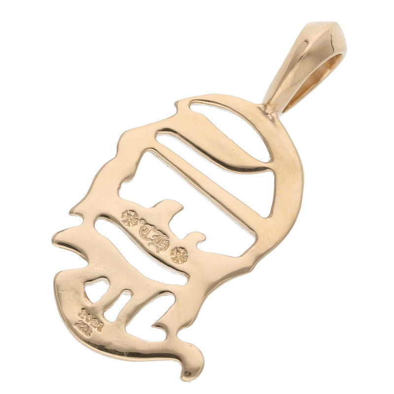 Chrome Hearts 22K CH Logo Gold Pendant Yellow Size ONE SIZE
