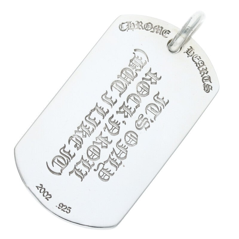 Chrome Hearts D TAG LRG LT Lip & Tongue Dog Size ONE Silver