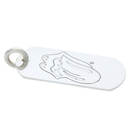 Chrome Hearts D TAG LRG LT Lip & Tongue Dog Size ONE Silver