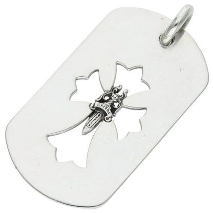 Chrome Hearts 925 Cutout Cross Dagger Dog Tag