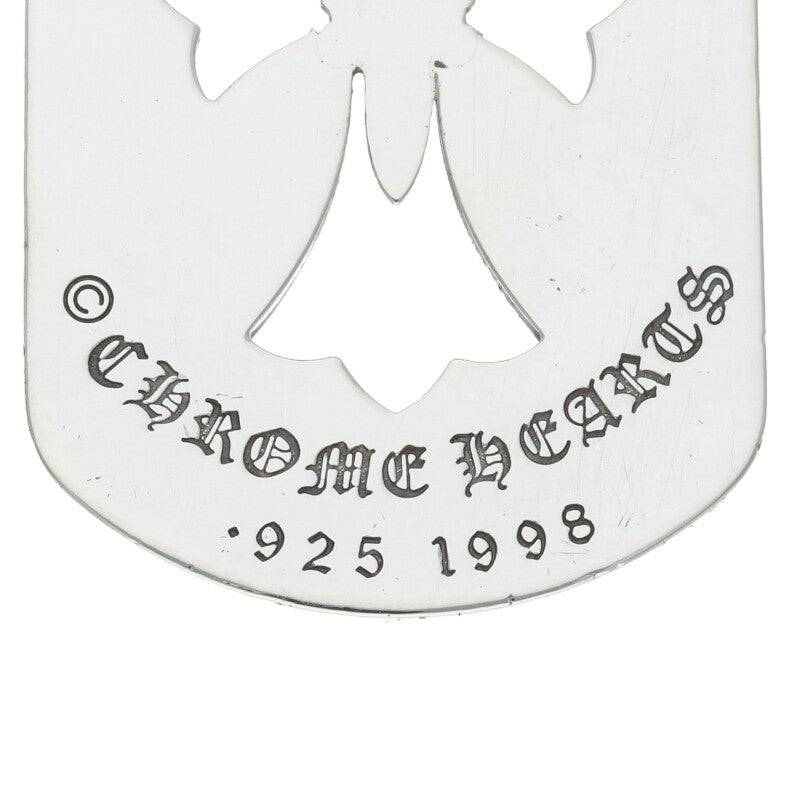 Chrome Hearts 925 Cutout Cross Dagger Dog Tag