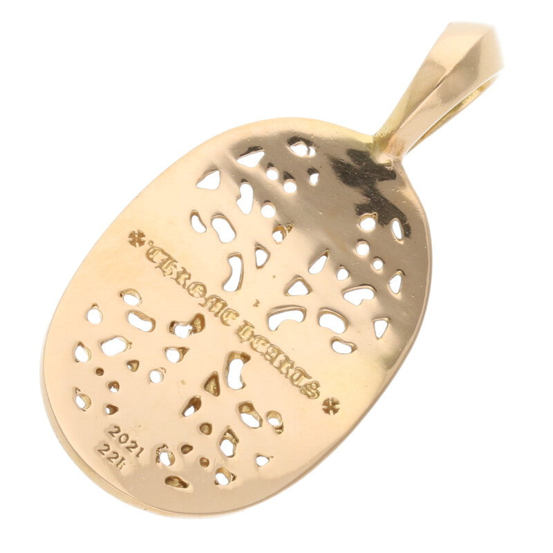 Chrome Hearts 22K Classic Oval Pendant Size ONE SIZE Yellow