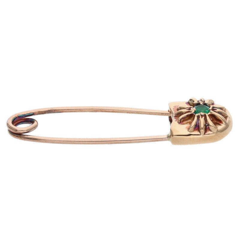 Chrome Hearts 22K Small Safety Pin 1 Emerald Size ONE SIZE