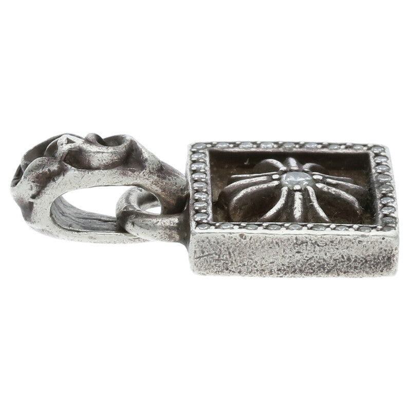 Chrome Hearts 925 Framed CH Plus Pave Diamond Size ONE SIZE