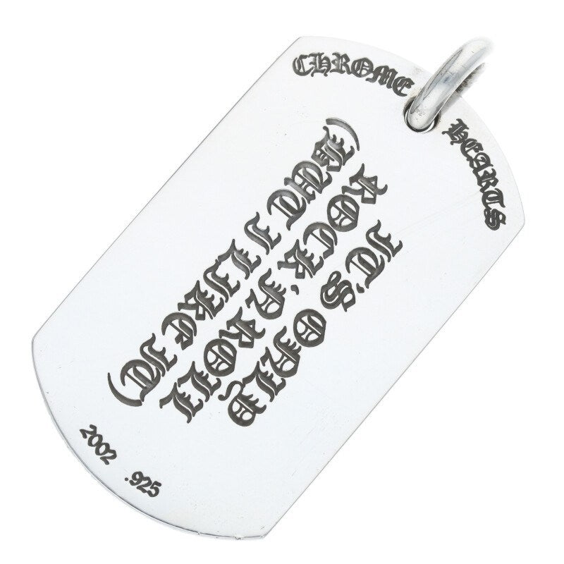 Chrome Hearts 925 Lip & Tongue Large Dog Tag Size ONE Silver