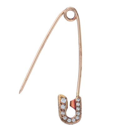 Chrome Hearts 22K Small Safety Pin Pave Size ONE SIZE