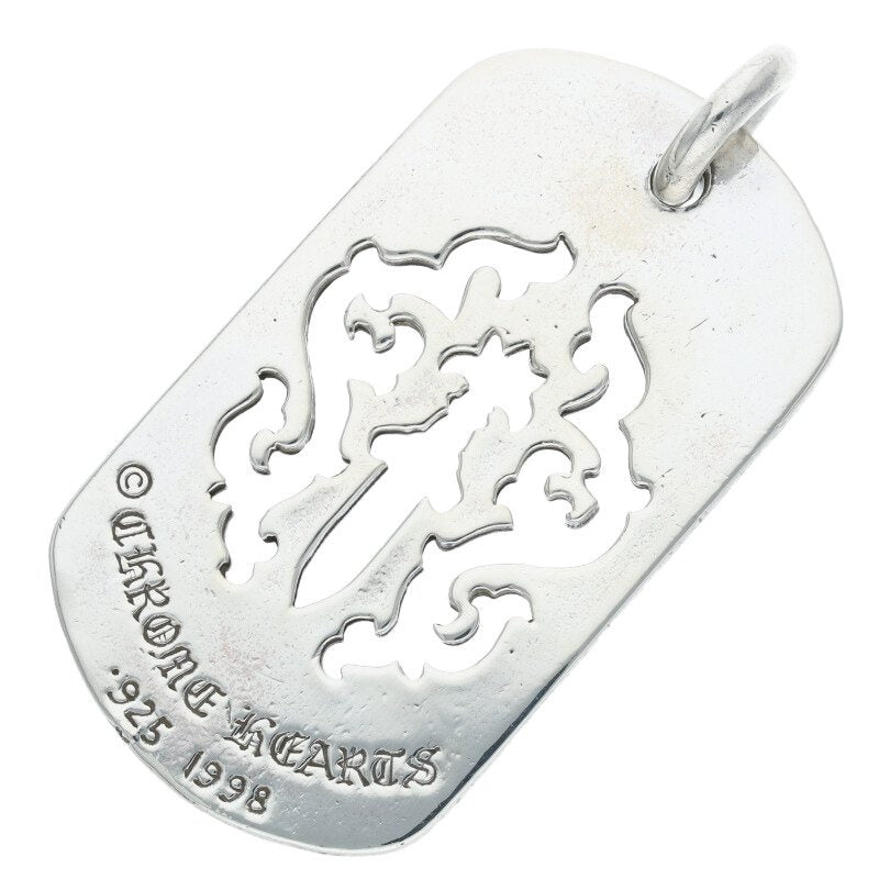 Chrome Hearts Old Dagger Cutout Large Dog Tag Size ONE SIZE