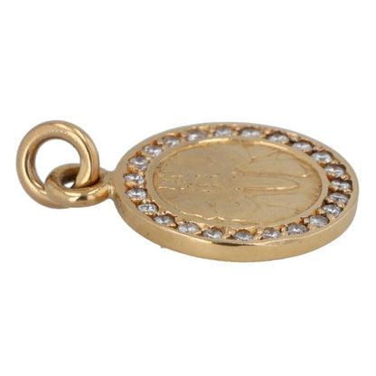 Chrome Hearts 22K PAVE Diamond Angel Medal Charm Multi