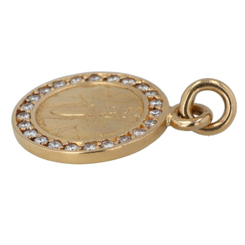 Chrome Hearts 22K PAVE Diamond Angel Medal Charm Multi