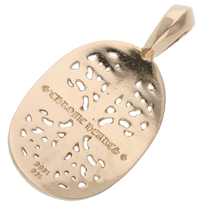 Chrome Hearts 22K Classic Oval Gold Necklace Size ONE SIZE