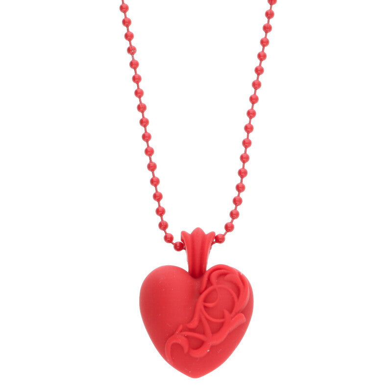 Chrome Hearts Rubber Heart Red (Silver 11.23g)
