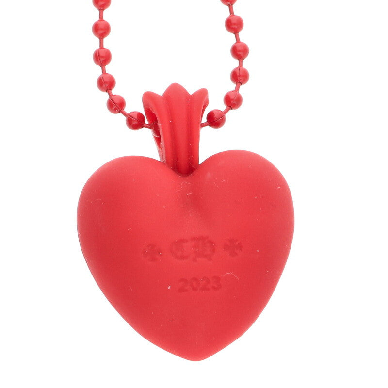 Chrome Hearts Rubber Heart Red (Silver 11.23g)