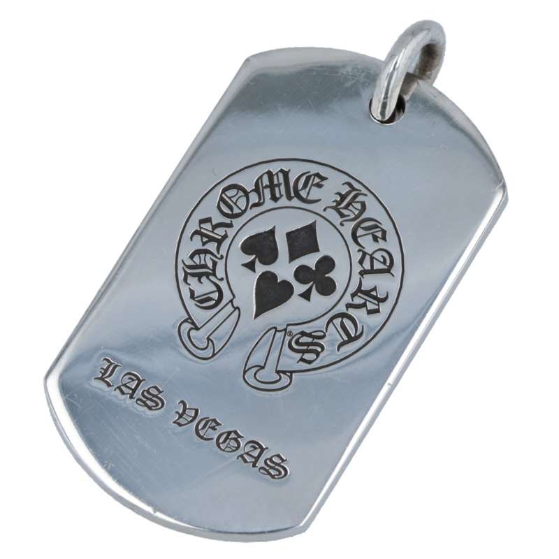 Chrome Hearts Large Dog Tag Pave Diamond Size ONE SIZE