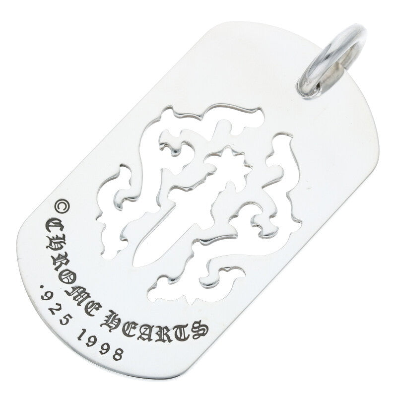 Chrome Hearts Large Fleur Dagger Dog Tag