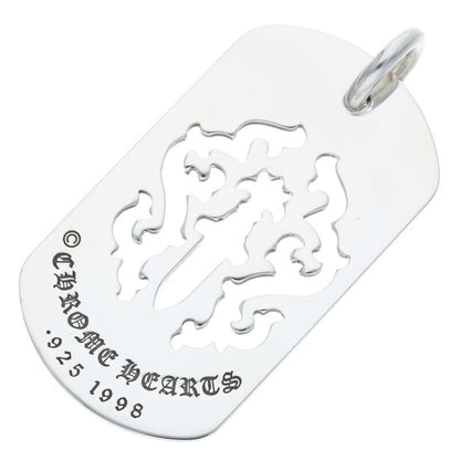 Chrome Hearts Large Fleur Dagger Dog Tag