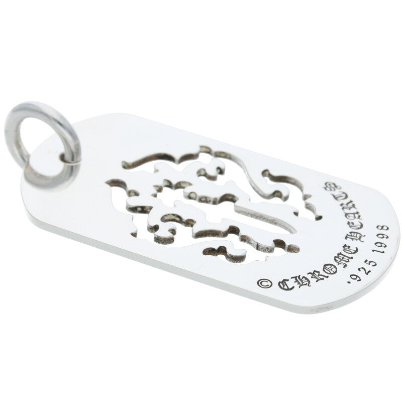 Chrome Hearts Large Fleur Dagger Dog Tag