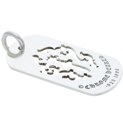 Chrome Hearts Large Fleur Dagger Dog Tag