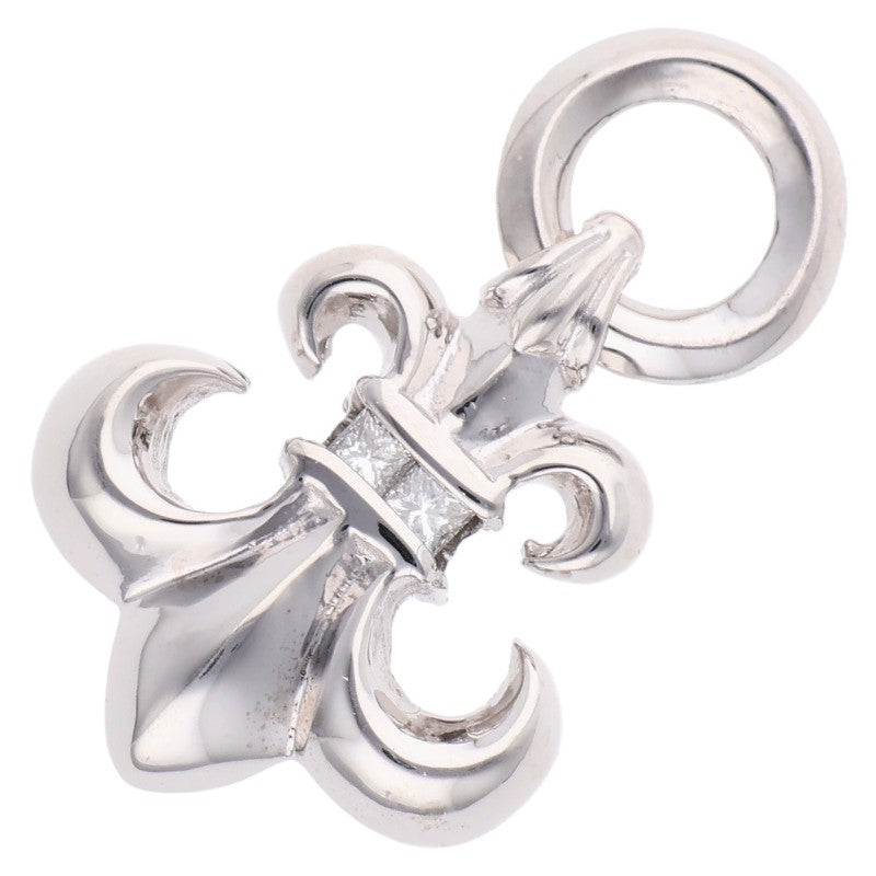 Chrome Hearts 18K BS Fleur Pave Diamond Charm Size ONE SIZE