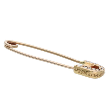 Chrome Hearts 22K Pave Diamond Safety Pin Gold Size ONE SIZE