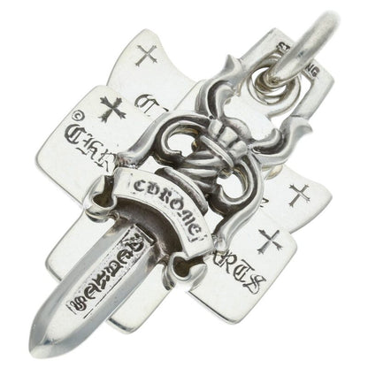 Chrome Hearts Three Trinkets Silver Pendant Size ONE SIZE