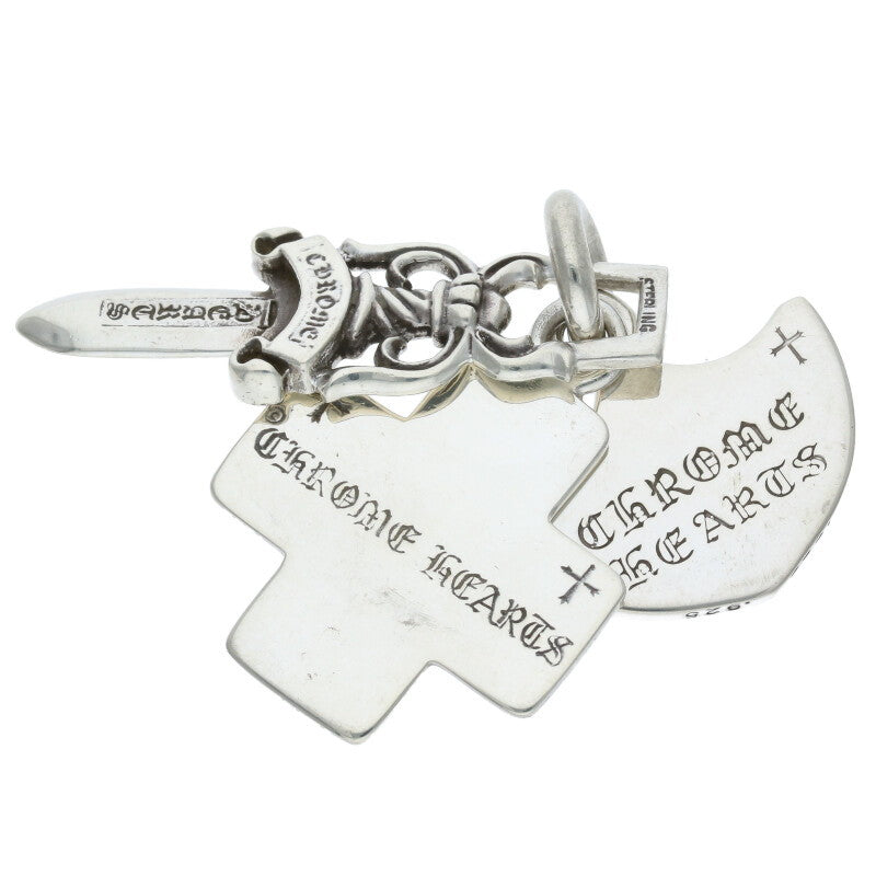 Chrome Hearts Three Trinkets Silver Pendant Size ONE SIZE