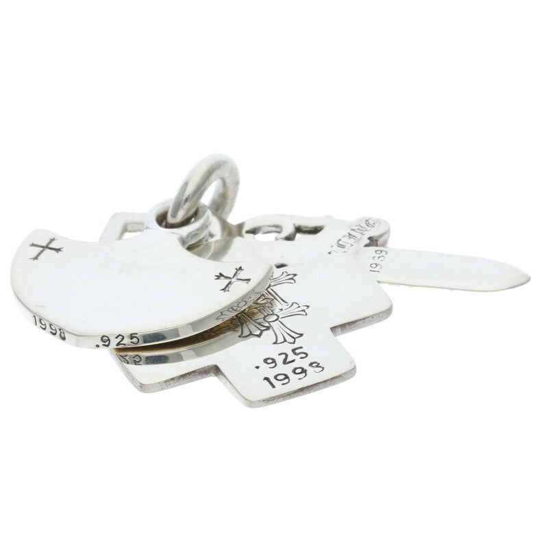 Chrome Hearts Three Trinkets Silver Pendant Size ONE SIZE