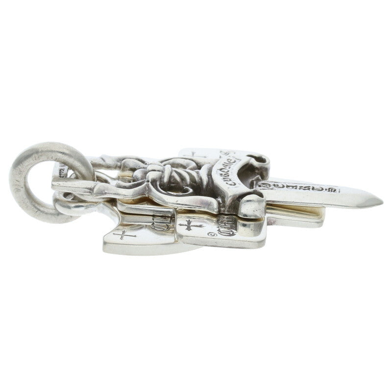 Chrome Hearts Three Trinkets Silver Pendant Size ONE SIZE
